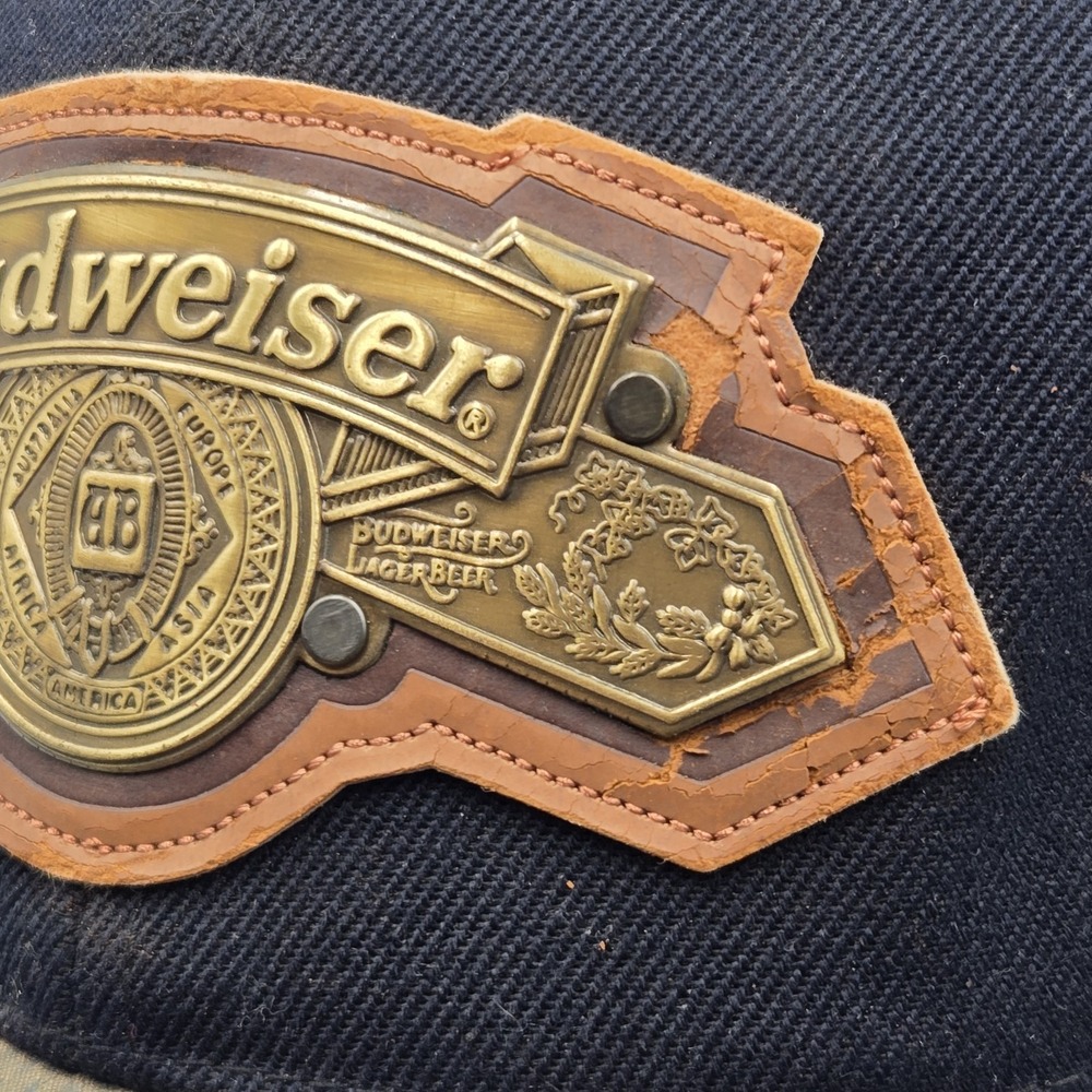 Budweiser Anheuser Busch‎ Cap Hat Strap Back 8565/10000 Metal Logo  Vtg 1994 - Picture 8 of 9